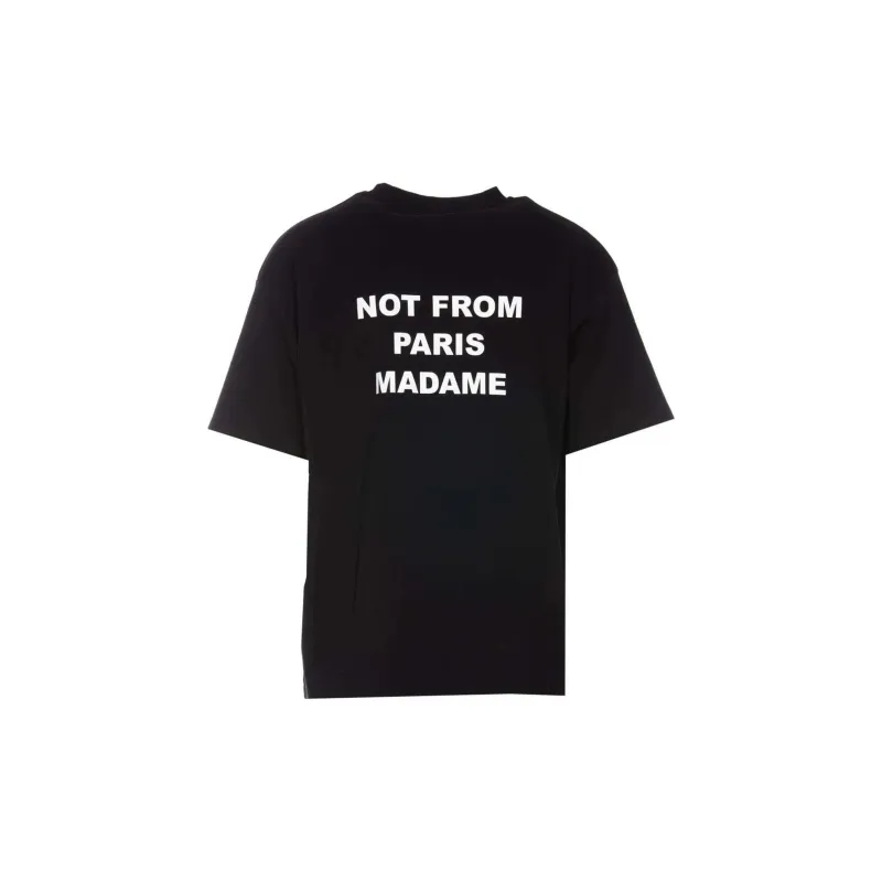 DROLE DE MONSIEUR Basic Le Slogan T shirt-1