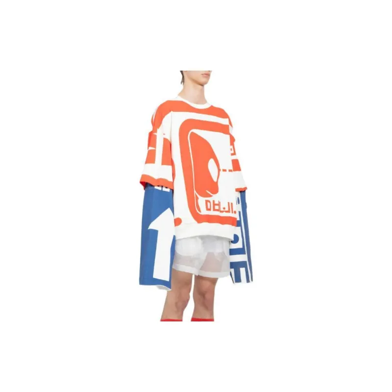 WALTER VAN BEIRENDONCK T-Shirt Men's Blue Red-2