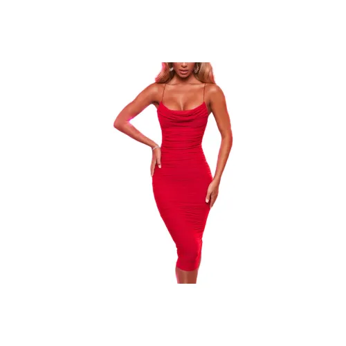 OH POLLY Slip Dresses Women's Red