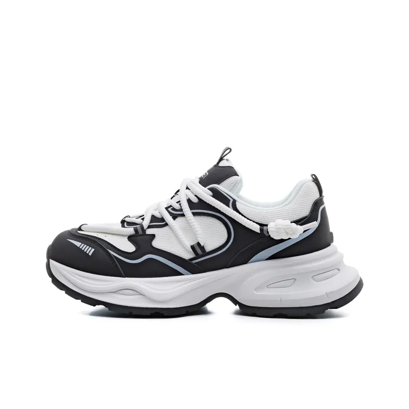 RENBEN Abrasion Resistant Breathable Coverage Balance Height Increasing Low Top Chunky Sneakers Unisex-10