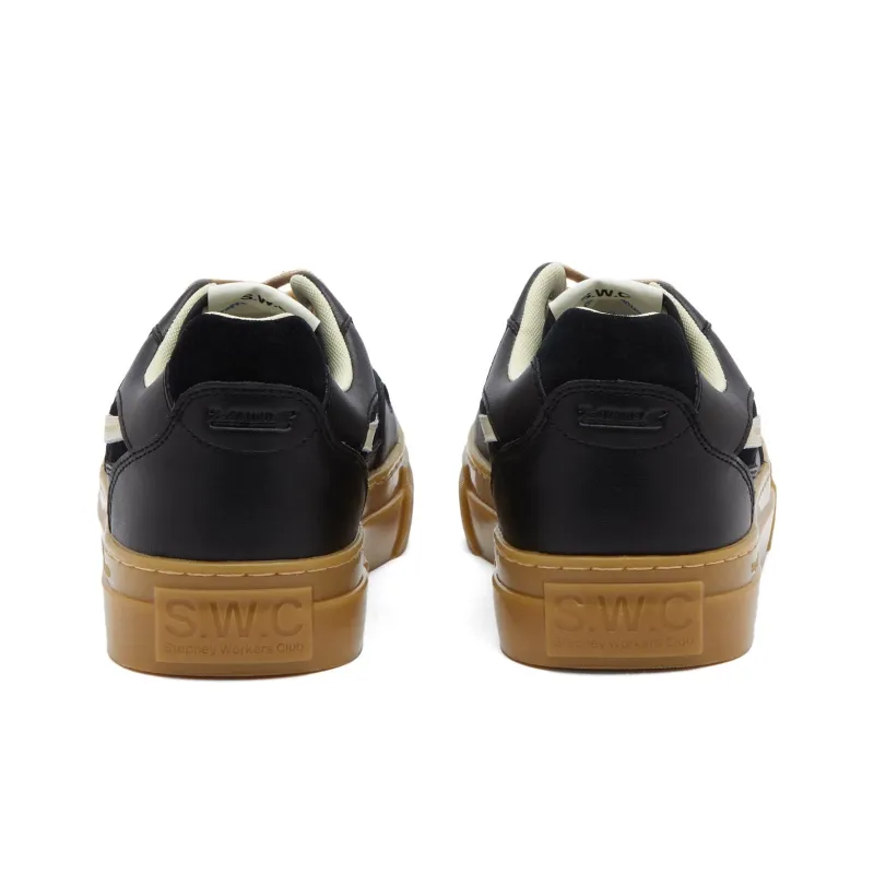 Stepney Workers Club S-Strike Wear-Resistant Low-Top Skateboard Shoes Men's Black-3