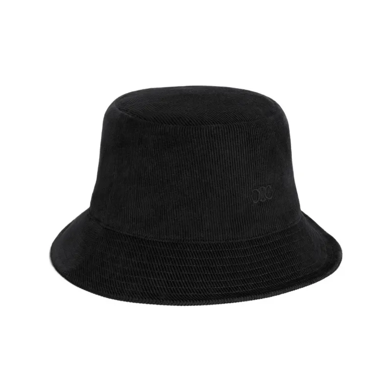 CELINE Mini Triomphe Bucket Hat In Corduroy-1