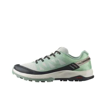 SALOMON OUTpulse Anti Slip Wear Resistant Low Top Outdoor Shoes Women's Green Black