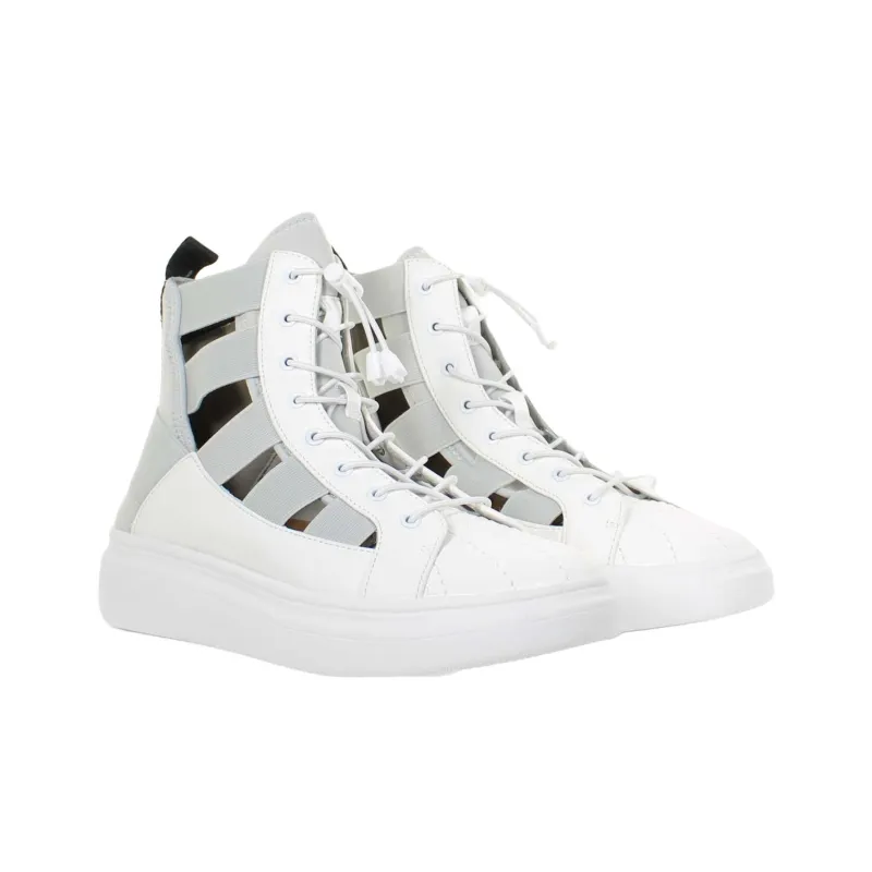 FESSURA Edge Midmask High-Top Casual Shoes Women's White-2