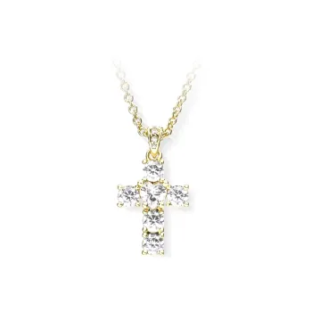 CHIARA FERRAGNI Zircon Water Coated 18K Gold Italian Lightweight Luxury Necklace Advanced Accessory Unisex Gold