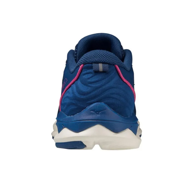 Mizuno Wave Kizuna 3 Cushioning Anti-Slip And Wear-Resistant Low-Top Casual Shoes Women's Blue Pink-3