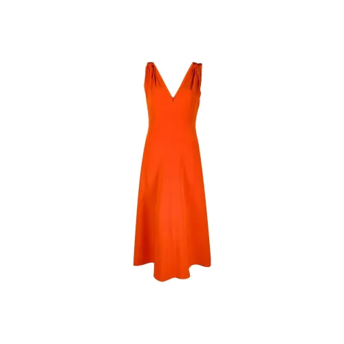 Victoria Beckham Sleeveless Dresses Women's Orange