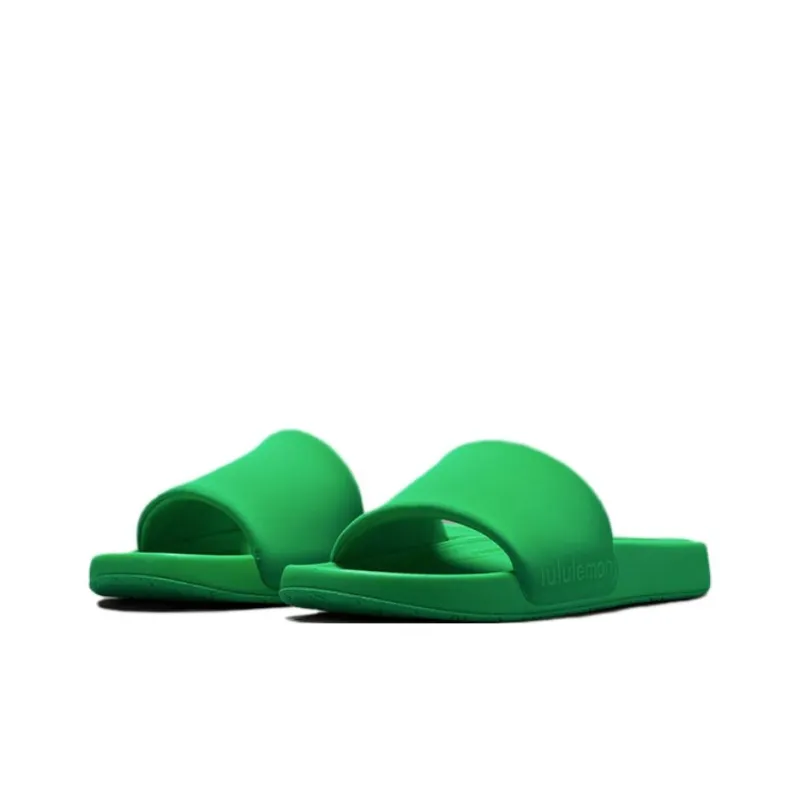 Lululemon Restfeel Slide Slip Resistant Quick Dry Slide Slippers Men's Green-2