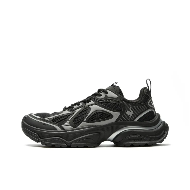 Le Coq Sportif Chunky Sneakers Unisex Low Top White/Black/Blue, Black, Khaki-0
