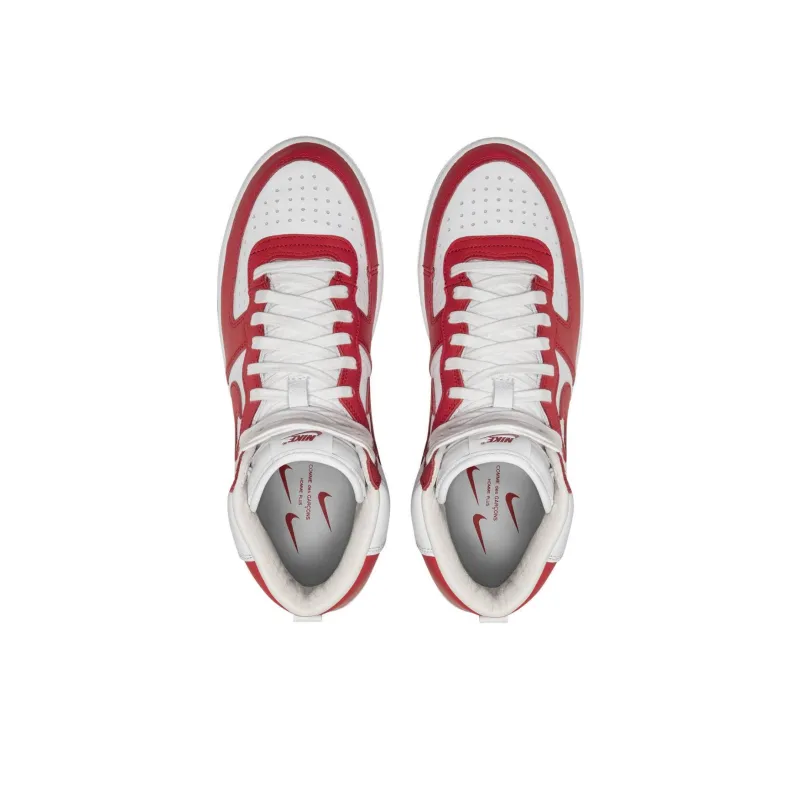 Nike Terminator Slip Resistant Cushioning Abrasion Resistant Mid Top Skateboard Shoes Unisex White Red-2