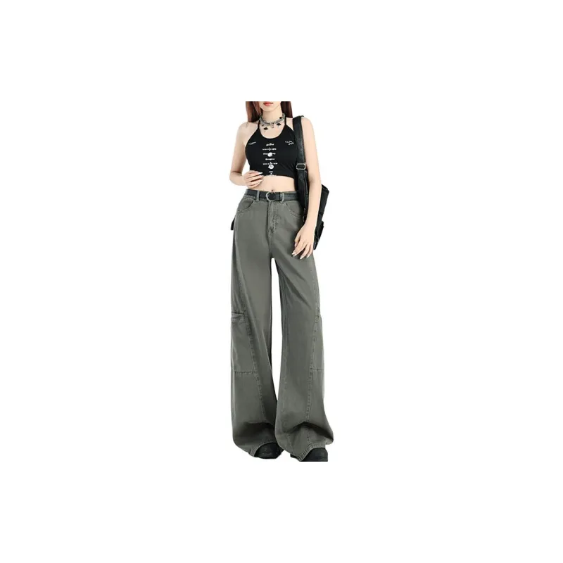 Concubine Zhu Jeans Women's Gray-0