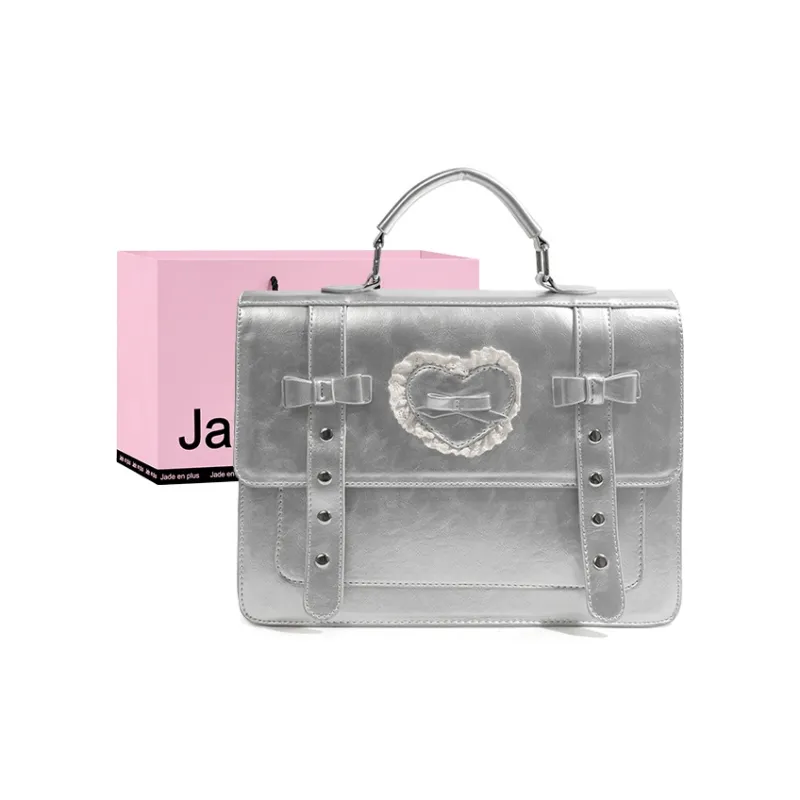 Jade En Plus PU Crossbody Double Shoulder One Shoulder Handbag Regular Women's Blue/Silver/Black-11