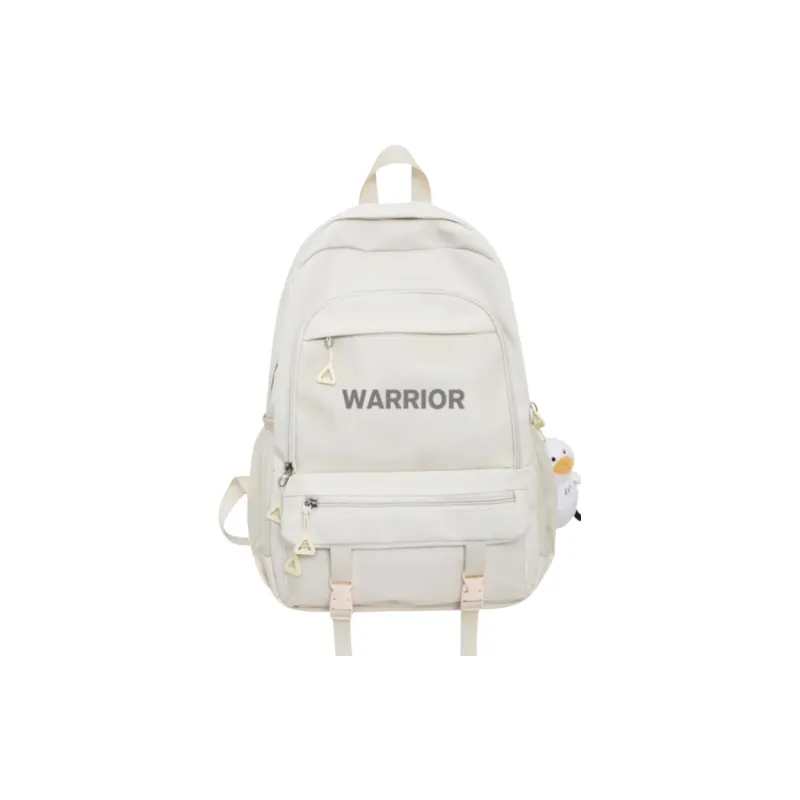 Warrior Polyamide Backpack Large Size Unisex Black/White-5