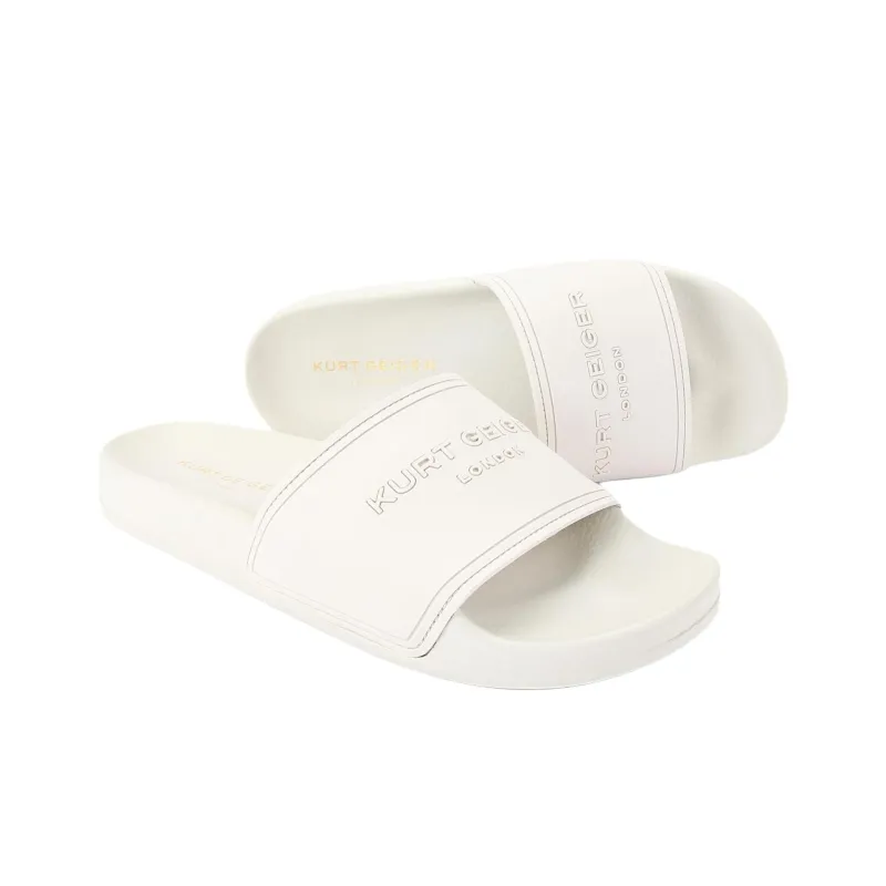 Kurt Geiger London Slide Slippers Men's White-2