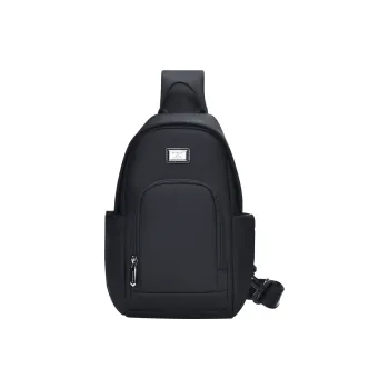 SEPTWOLVES Fabric Sling Bag, Shoulder Bag, Crossbody Bag Regular Men's Black