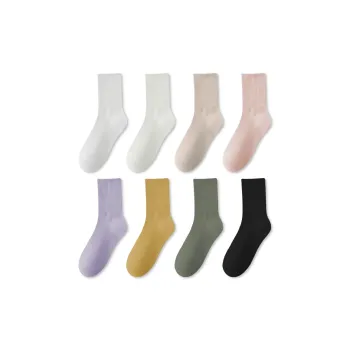 Mulong Family Mid-Calf Socks Women's 8 Pack Mixed Color