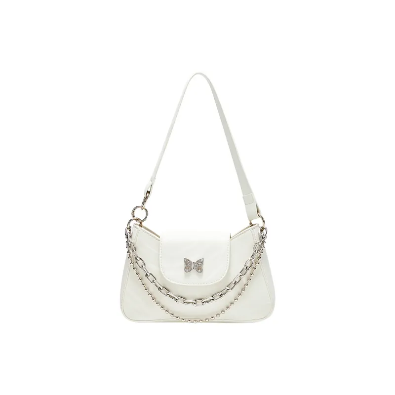 JANE KLAIN PU Women's Baguette Shoulder Bag Regular Women's Ecru-2