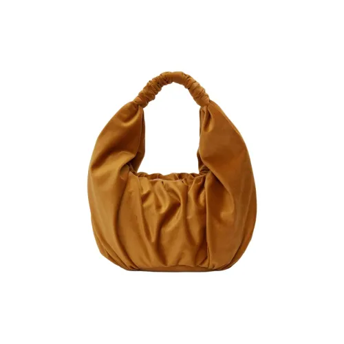 JW Anderson Ruffle Shopper Velvet Shoulder Bag