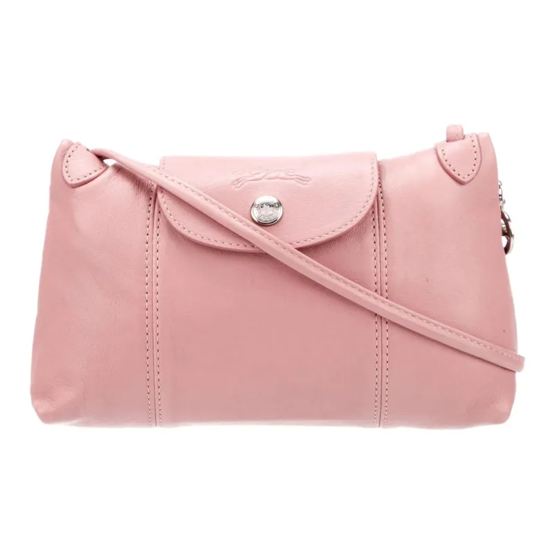 LONGCHAMP Lambskin Shoulder Bag Crossbody Bag Women's Pink-1