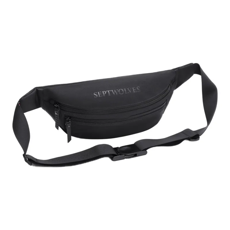 SEPTWOLVES Fabric Sling Bag, Shoulder Bag, Crossbody Bag Regular Men's Black-1