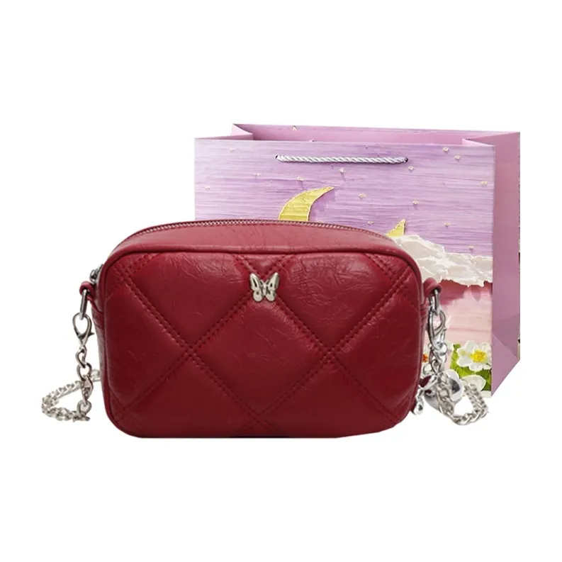 Bansusu PU Shoulder Bag Regular Women's Silver/Red/Black-8