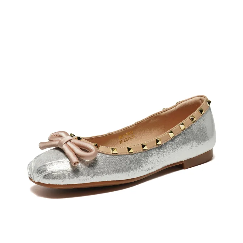 ST&SAT Women's Casual Shoes Pink Apricot Silver-9