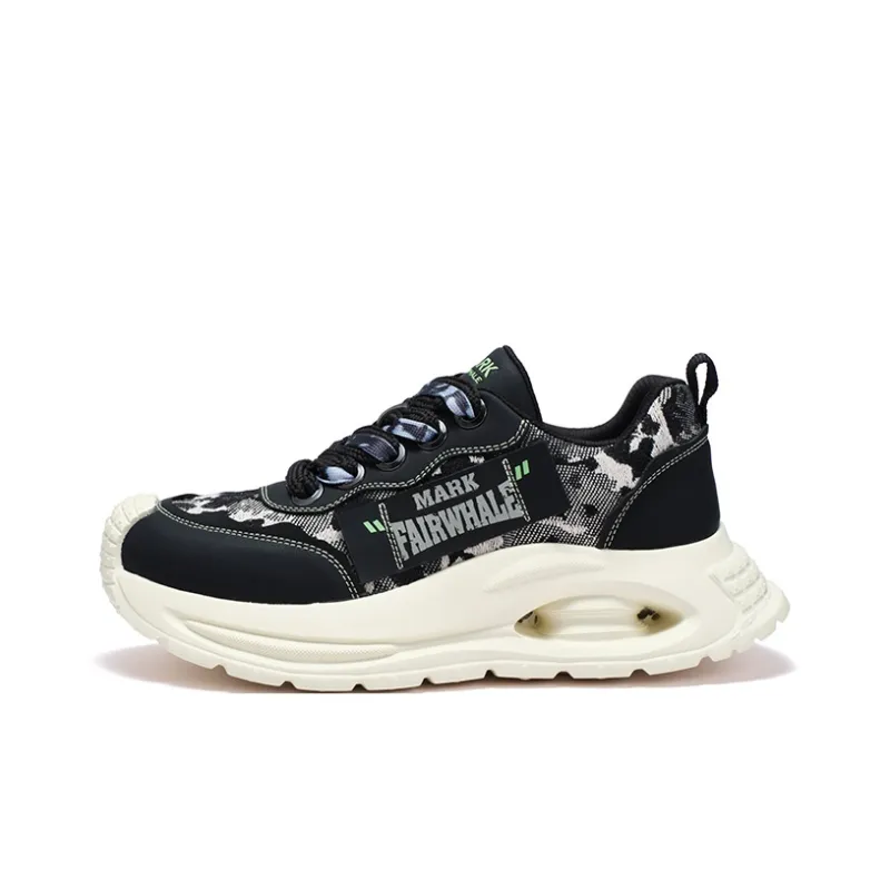 FAIRWHALE Low-Top Chunky Sneakers Men's Prussian Blue/Mist Black-8