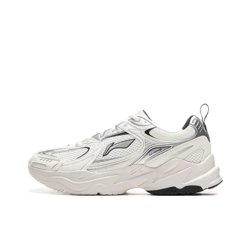 LINING Meteor 2K Running Shoes Men Low-Top Mist White/Silver