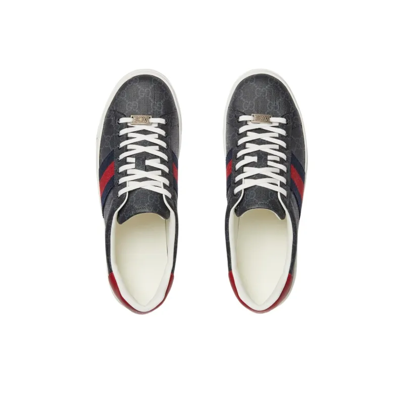 GUCCI Ace 'GG Supreme Canvas Black'-3