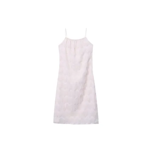 Beauty At 19 Slip Dresses Women's White