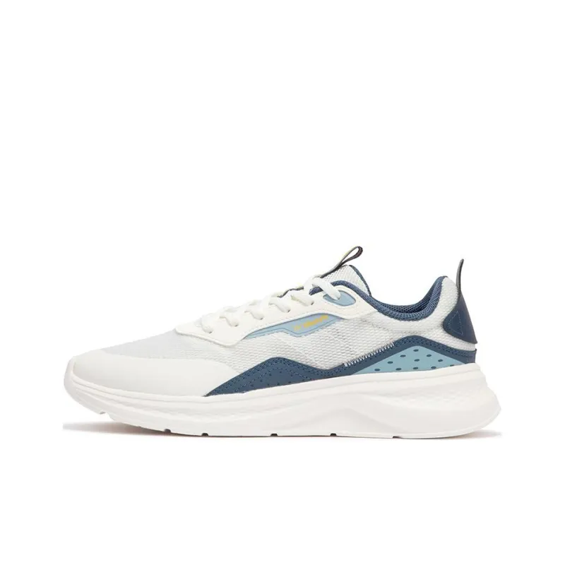 361° Slip Resistant, Abrasion Resistant, Breathable Low Top Casual Shoes Men's White Blue-0