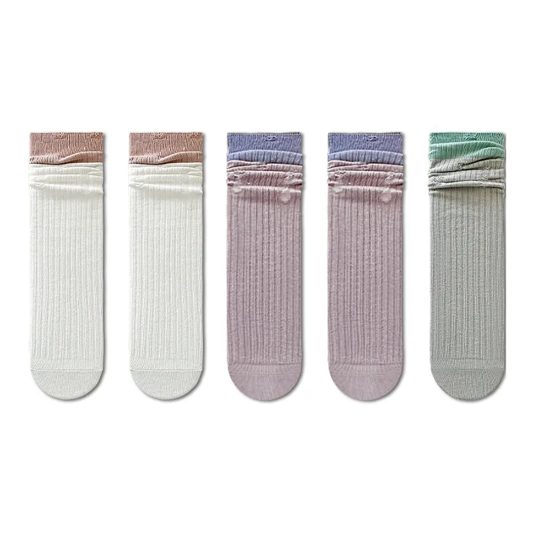 Taste The Color Mid Calf Socks Women's 5 Pack-4