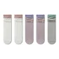 5 Pack (White+White+Purple+Purple+Gray)