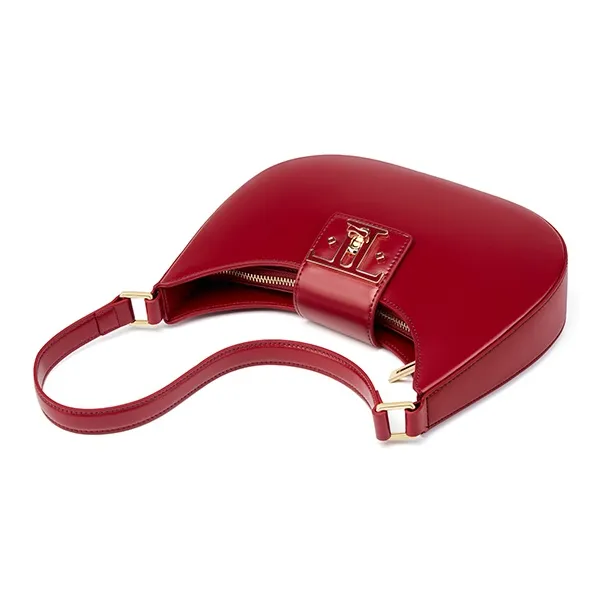 Carnival Keep Cow Leather Shoulder Bag Regular Women's Black/Brown/Cherry Red-10