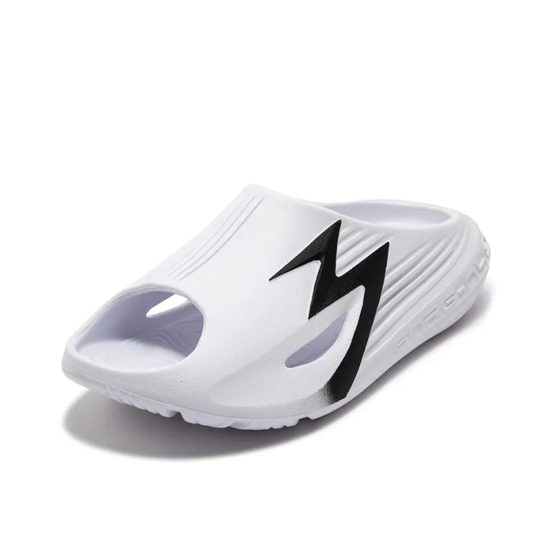 361° Abrasion Resistant Slide Slippers Men's White Black-1