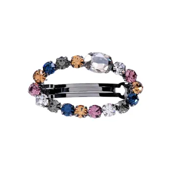 ROYALSASA Alloy, Faux Crystal Top Clip Women's