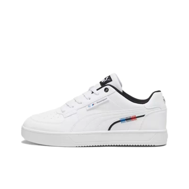 PUMA BMW M Motorsport Slip Resistant, Abrasion Resistant, Breathable Low Top Skateboard Shoes Unisex White-0