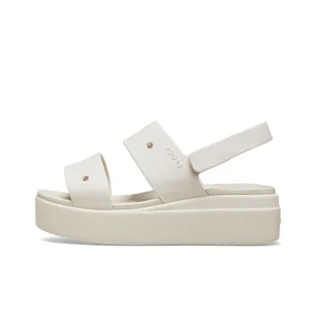 Crocs Beach Sandals Women's White Gray
