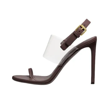 MICHAEL KORS Catherine Strap Sandals 10cm Women's Chocolate Brown