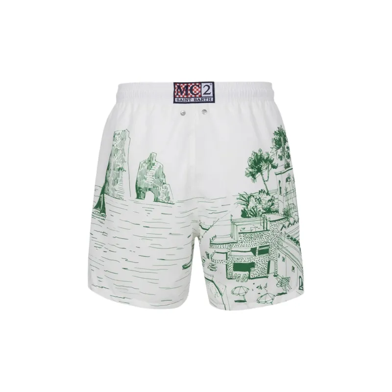 MC2 Saint Barth Gustavia Capri Placed Printed Swim Shorts-1