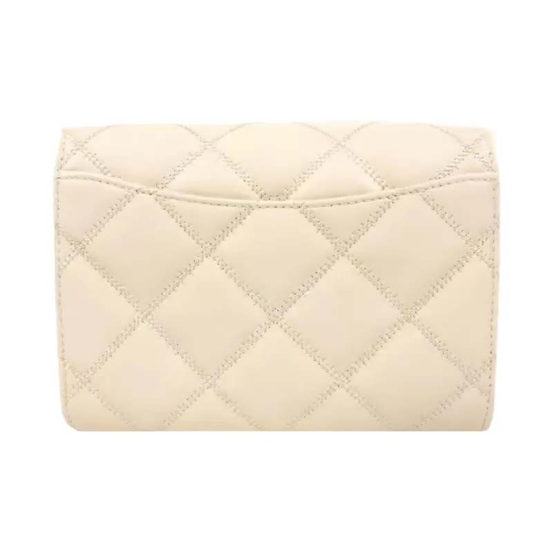 TORY BURCH TB Willa Sheepskin Envelope Bag Chain Small Square Bag Shoulder Bag Crossbody Bag Mini Women's Cream White-2