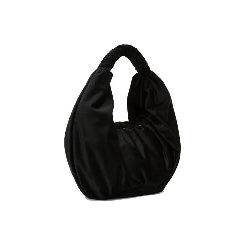 JW Anderson Ruffle Shopper Velvet Shoulder Bag-1