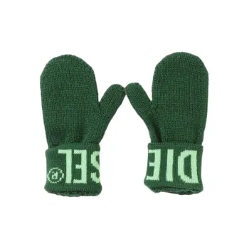 DIESEL Acrylic Knit Gloves Kids' Green