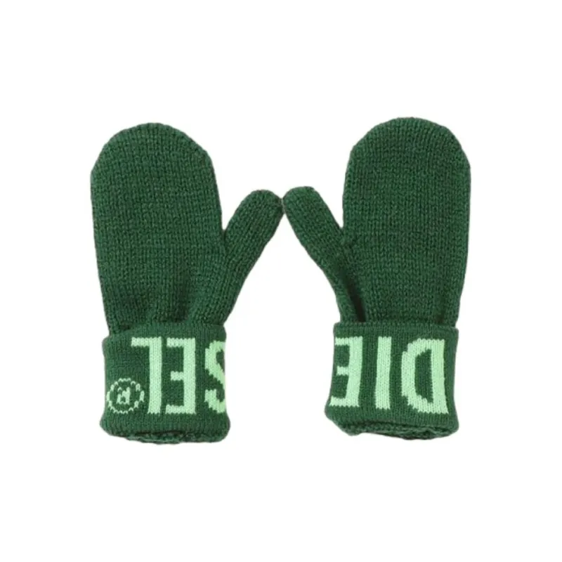 DIESEL Acrylic Knit Gloves Kids' Green-0