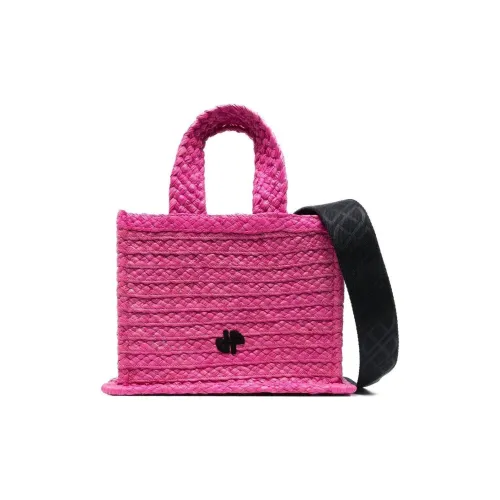 Patou Logo-patch Raffia Tote Bag