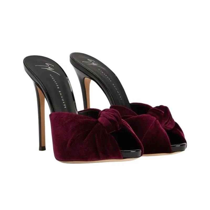 Giuseppe Zanotti Bridget 120mm Velvet Pumps-2