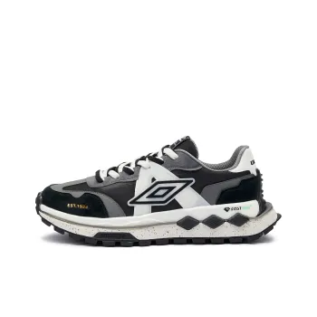 Umbro Slip Resistant, Abrasion Resistant, Coverage, Support, Rebound Low Top Casual Shoes Men's Black Gray White