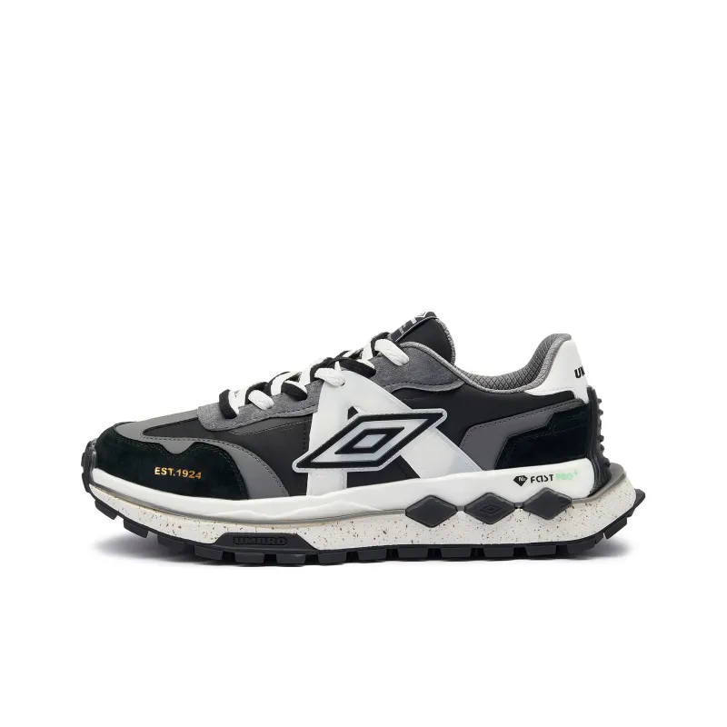 Umbro Slip Resistant, Abrasion Resistant, Coverage, Support, Rebound Low Top Casual Shoes Men's Black Gray White-0