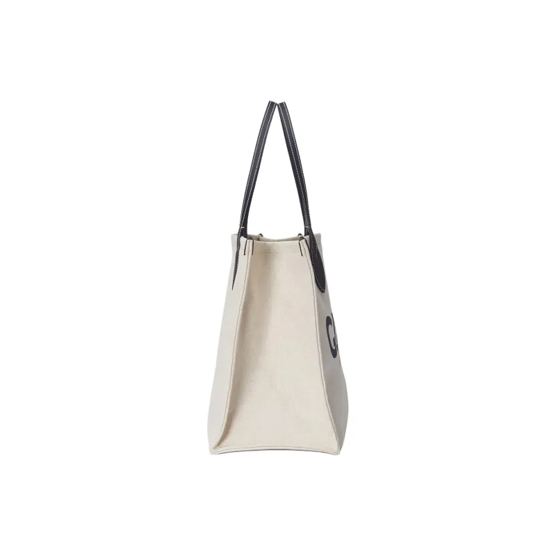 GUCCI Cotton Linen Blend Blend Canvas Canvas Bag Tote Bag Shopping Bag Shoulder Bag Handbag Regular Women's Beige-3