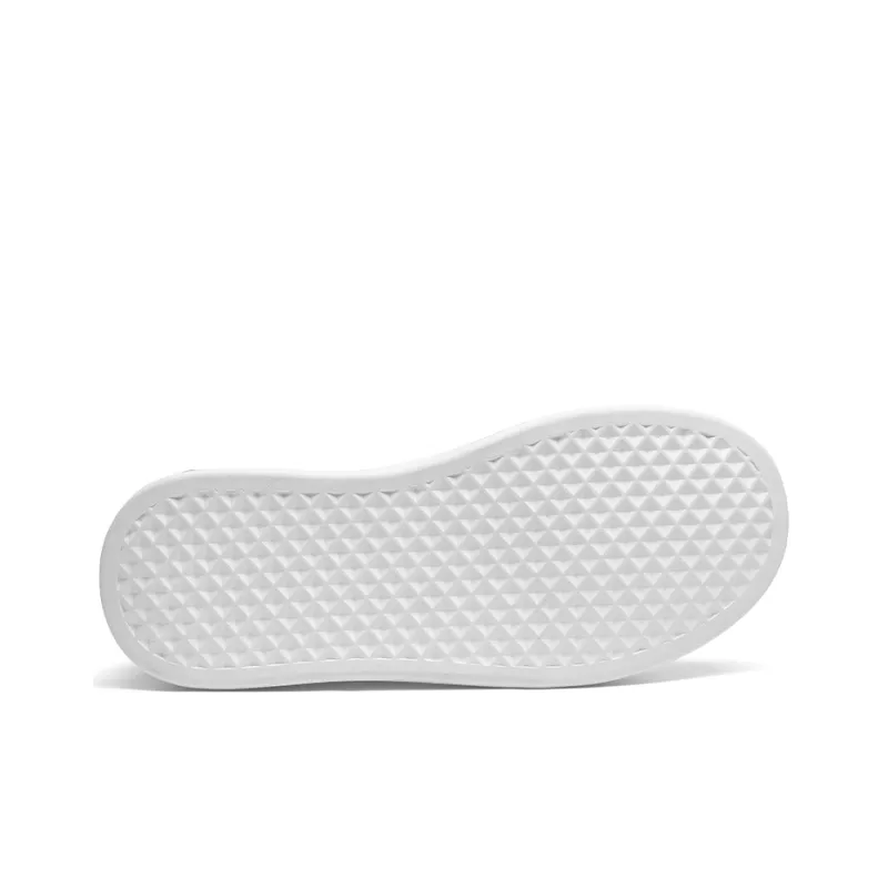 Cabbeen Preppy Round Head Wear-Resistant Height Increasing Low-Top Skateboard Shoes 5cm Men's Silver-5